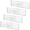 image:imageiDesign Expandable Deep Drawer Dividers Set of 8 Clear  Kitchen Dresser Desk DrawersPack of 4