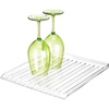 image:imageiDesign Forma Lupe Stainless Steel Metal Sink Dish Drainer Plastic Tray Kitchen Drying Rack For Glasses Silverware Bowls Plates 133 x 175 x 52 BronzeDrainboard