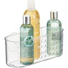 image:imageiDesign Hanging Suction Shower Caddy Basket Clear  Bathroom Storage Made in USA1025 x 375 x 4