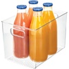 image:imageiDesign Linus BPAFree Plastic Deep Kitchen Storage Bin Clear  With Handles 12 x 8 x 775