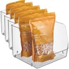 image:imageiDesign Linus Stacking Organizer Bins for Kitchen Pantry Office Bathroom Extra LargeClearLarge Pack of 4