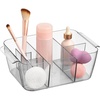 image:imageiDesign Makeup Organizer Set of 2 Clear  For Countertop or Vanity Storage for Cosmetics and ToiletriesPack of 1