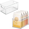 image:imageiDesign Nesting Pantry Bin for Kitchen Cabinet Countertop Fridge and Freezer  ClearPack of 2
