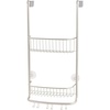 image:imageiDesign OvertheDoor Hanging Shower Caddy Organizer The Forma Collection  12 x 65 x 24 Matte BlackSatin