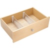 image:imageiDesign Plastic Adjustable Deep Drawer Divider Kitchen Dresser Desk Bathroom and More The Linus Collection  Set of 2 Expandable 1325  2075 Clear  Expandable 1325x410x125 ClearPack of 1