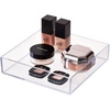 image:imageiDesign Plastic Makeup Drawer Organizer Tray Set of 2 Clear  Vanity Organizer Desk Drawer OrganizerPack of 1