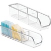 image:imageiDesign Plastic Packet and Tea Bag Organizer Clear  Kitchen Storage Container For Sugar Salt Pepper Sweeteners Tea Bags Spices The Linus CollectionPack of 2