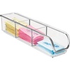 image:imageiDesign Plastic Packet and Tea Bag Organizer Clear  Kitchen Storage Container For Sugar Salt Pepper Sweeteners Tea Bags Spices The Linus CollectionPack of 1