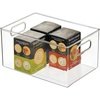 image:imageiDesign Plastic Pantry Storage Bin ClearKitchen Storage Box