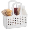 image:imageiDesign Portable Plastic Shower Tote Caddy with Handle White  For College Dorm or Bathroom Made in USAWhite
