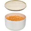 image:imageiDesign Recycled Plastic Large Mixing Bowl with Lid The Rosanna Pansino Collection  10 L x 11 W x755 H Coconut Bowl with Natural Wood Lid