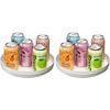 image:imageiDesign Recycled Plastic Lazy Susan Turntable Organizer The Rosanna Pansino Collection  1003 L x 1003 W x 173 H Coconut10 Inch Pack of 2
