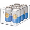 image:imageiDesign Stackable Clear Plastic Bin  Kitchen Organizers and Storage For Fridge and PantryNo Size