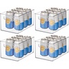 image:imageiDesign Stackable Clear Plastic Bin  Kitchen Organizers and Storage For Fridge and PantryNo Size Pack of 4