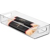 image:imageiDesign Stackable Clear Plastic Extra Long Pantry Organizers  Cabinet Storage Bins For KitchenPack of 1