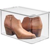 image:imageiDesign Stackable Clear Plastic Shoe Box with Lid  Storage Container For ClosetPack of 1