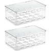 image:imageiDesign Stackable Coffee Pod Holder for KCup Pods Clear  29 KCup CapacityPack of 2