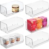 image:imageiDesign Stackable OpenFront Storage Bins Set of 3 Clear  Kitchen and Pantry OrganizationPack of 6