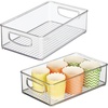 image:imageiDesign Stackable Pantry Bin with Handles Set of 4 Clear  Kitchen Storage Made in USAPack of 2