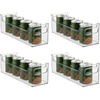 image:imageiDesign Stackable Plastic Pantry Bin with Handles Set of 2 Clear  For Cabinets or Fridge Made in USA145 x 5 x 5 Pack of 4