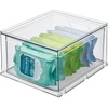 image:imageiDesign Stackable Storage Drawer Clear  Stackable OrganFor Fridge Pantry or Under Sinks Made in USAizer For Bathroom Counter Vanity UnderSinkPack of 1