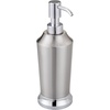 image:imageiDesign Stainless Steel Soap Dispenser Pump The Preston Collection  29 x 29 x 85 Brushed amp Chrome Split FinishPack of 1