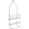 image:imageiDesign Steel Hanging Shower Caddy Organizer The Milo Collection  9 x 45 2125 SilverSilver