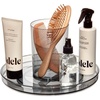 image:imageiDesign The Sarah Tanno Collection 11 Lazy Susan Spinning Cosmetic Organizer with Removable Cup Made of Recycled Plastic SmokeBlack11