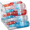 image:imageiDesign Water Bottle Organizer for Fridge Set of 4 Clear  Made in USAPack of 1 Tall
