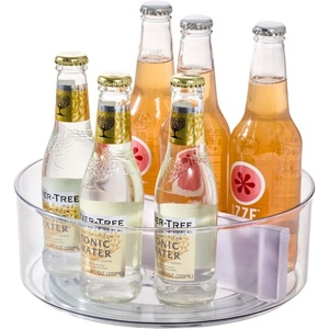 image:imageRosanna Pansino x iDesign Recycled Plastic Divided Lazy Susan Turntable with Lid Clear BinLavender Sprinkles Divider 10 D x 369 HClearLavendar