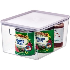 image:imageRosanna Pansino x iDesign Recycled Plastic Kitchen Storage Bin with Lid Clear BinLavender Sprinkles Lid 9 x 12 x 6ClearLavender
