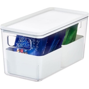 image:imageRosanna Pansino x iDesign Recycled Plastic Kitchen Storage Bins Includes 1 Large Bin with Lid and 4 Medium Bins Multicolored BinsMarshmallow Lid 12 x 12 x 6Marshmallow