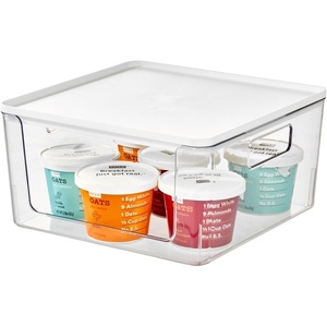 image:imageRosanna Pansino x iDesign Recycled Plastic Open Front Kitchen Storage Bin with Lid Clear BinLavender Sprinkles Lid 12 x 12 x 6ClearMarshmallow