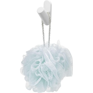 image:imageiDesign Adhesive Shower Hooks White Set of 2  Bathroom Storage Shower2 Circle Hooks
