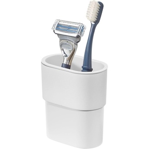 image:imageiDesign Adhesive Shower Hooks White Set of 2  Bathroom Storage ShowerTumbler