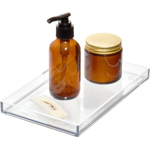 image:imageiDesign CatchAll Storage Tray Medium SmokeBlack  For Bathroom ShowerPack of 1