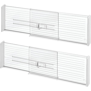 image:imageiDesign Expandable Deep Drawer Dividers Set of 8 Clear  Kitchen Dresser Desk DrawersPack of 2