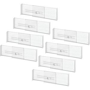 image:imageiDesign Expandable Deep Drawer Dividers Set of 8 Clear  Kitchen Dresser Desk DrawersPack of 8