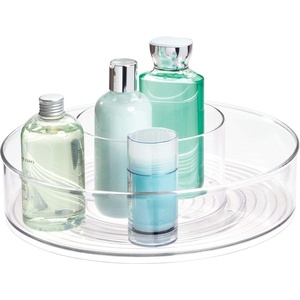 image:imageiDesign Linus BPAFree Plastic Turntable Organizer 12 x 12 x 3 Spinner  for Bathroom StoragePack of 1