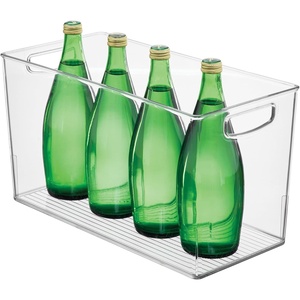 image:imageiDesign Pantry Bin with Handles Clear  Kitchen Storage For Cabinets For Pantry For FridgePack of 1