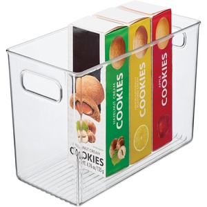 image:imageiDesign Pantry Bin with Handles Clear  Storage for Cabinets Fridge or Freezer Made in USAExtra Large