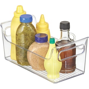 image:imageiDesign Plastic Condiment Organizer with Handles Clear  For Fridge Made in USAPack of 1