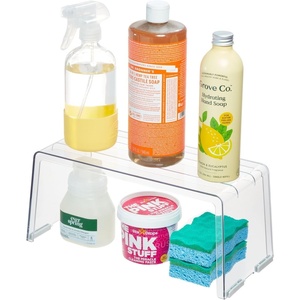 image:imageiDesign Recycled Plastic Deep Laundry Room Organization Detergent Riser  56 x 43 x 23 Clear BinNarrow Riser