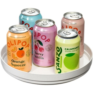 image:imageiDesign Recycled Plastic Lazy Susan Turntable Organizer The Rosanna Pansino Collection  1003 L x 1003 W x 173 H Coconut10 Inch
