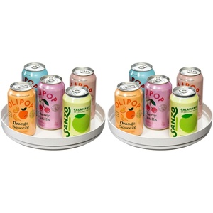 image:imageiDesign Recycled Plastic Lazy Susan Turntable Organizer The Rosanna Pansino Collection  1003 L x 1003 W x 173 H Coconut10 Inch Pack of 2