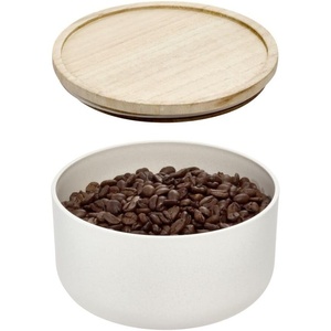 image:imageiDesign Recycled Plastic Small Mixing Bowl with Lid The Rosanna Pansino Collection  625 L x 625 W x 35 H Coconut Bowl with Natural Wood LidSmall