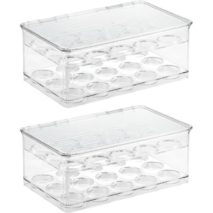 image:imageiDesign Stackable Coffee Pod Holder for KCup Pods Clear  29 KCup CapacityPack of 2