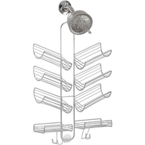 image:imageiDesign Steel Hanging Shower Caddy The Verona Collection  25 x 14 x 4 SilverSilver