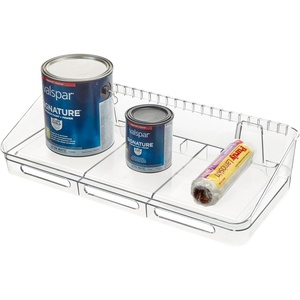 image:imageiDesign Storage Shelf The Wallspace Collection Clear Wall Mount Storage Bin