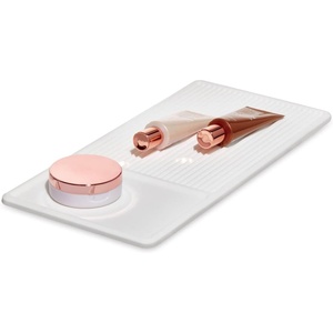 image:imageiDesign The Sarah Tanno Collection HeatResistant Silicone Mat for Cosmetic Drawer Organizers WhiteMedium